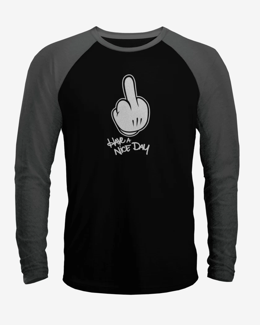 Polera Raglan Que tengas un lindo dia 