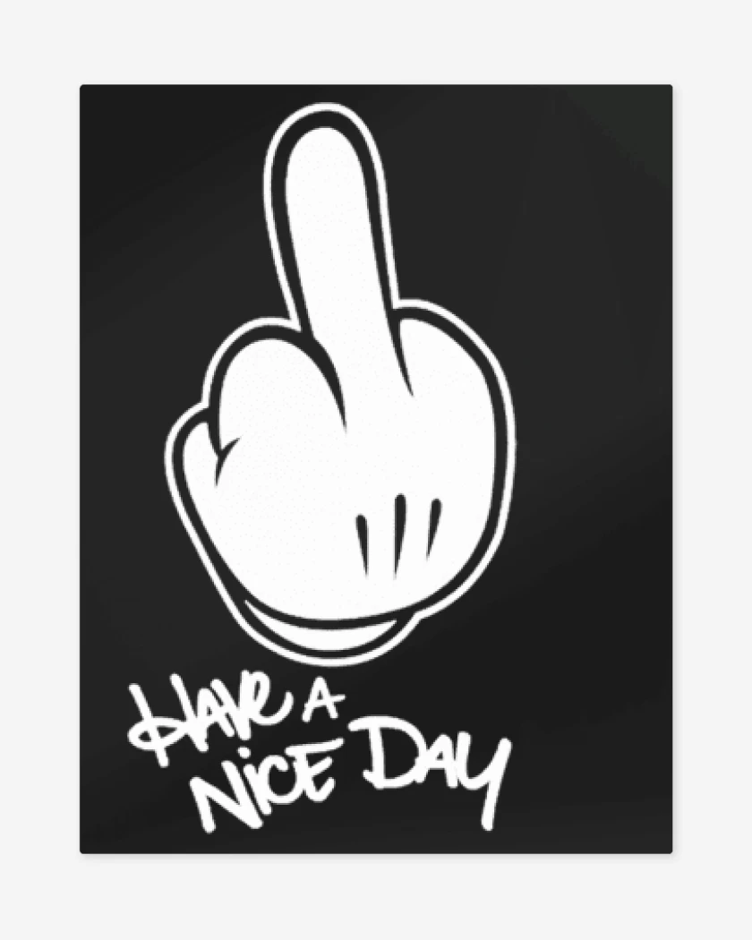 Print metalico Que tengas un lindo dia 