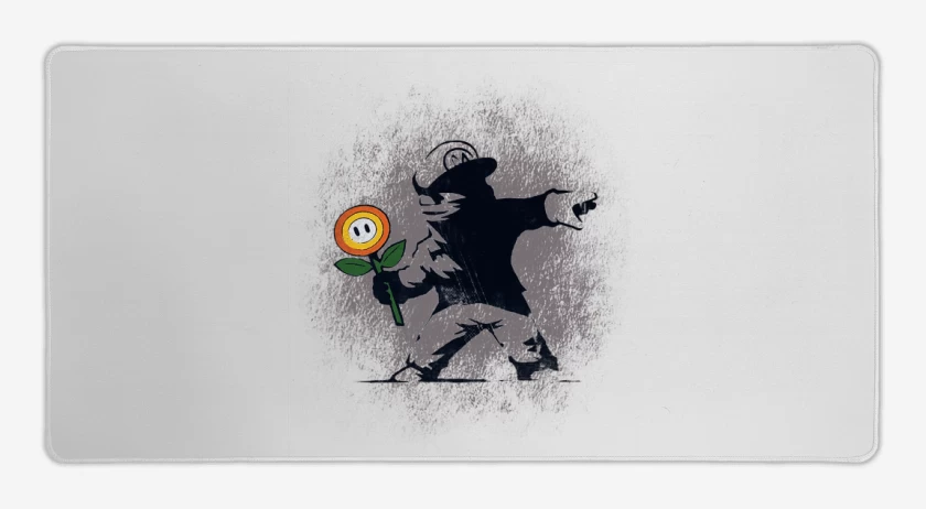 Mouse pad Gamer Blanco de encapubigote