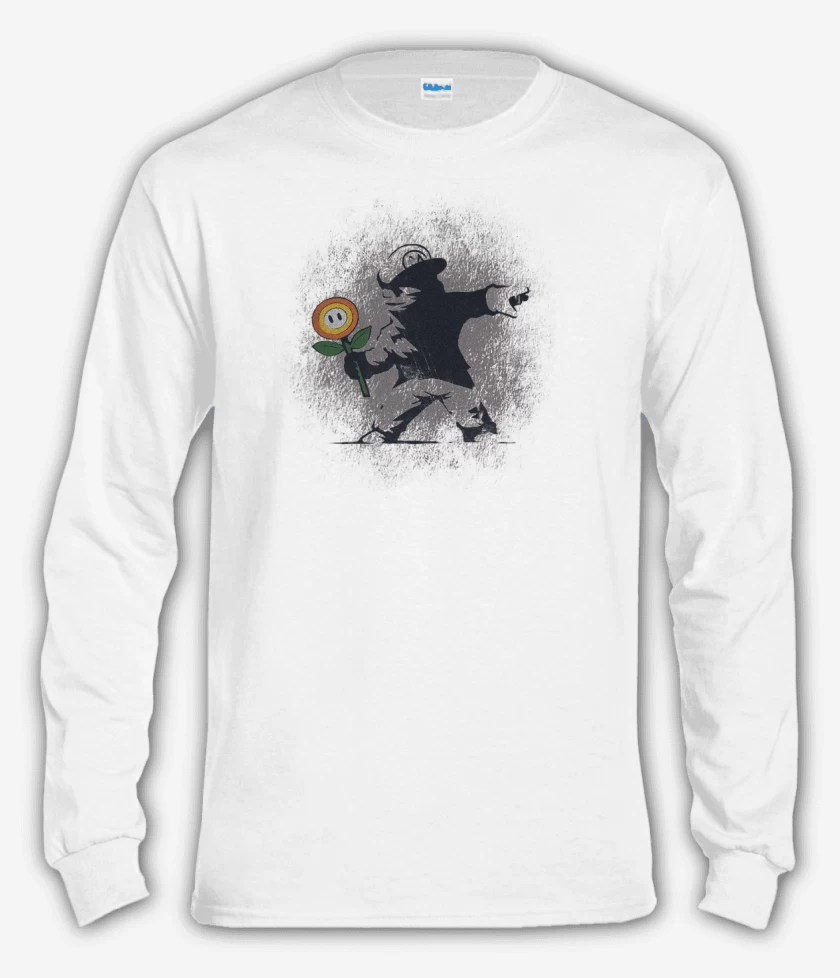 Polera manga larga Blanco de encapubigote