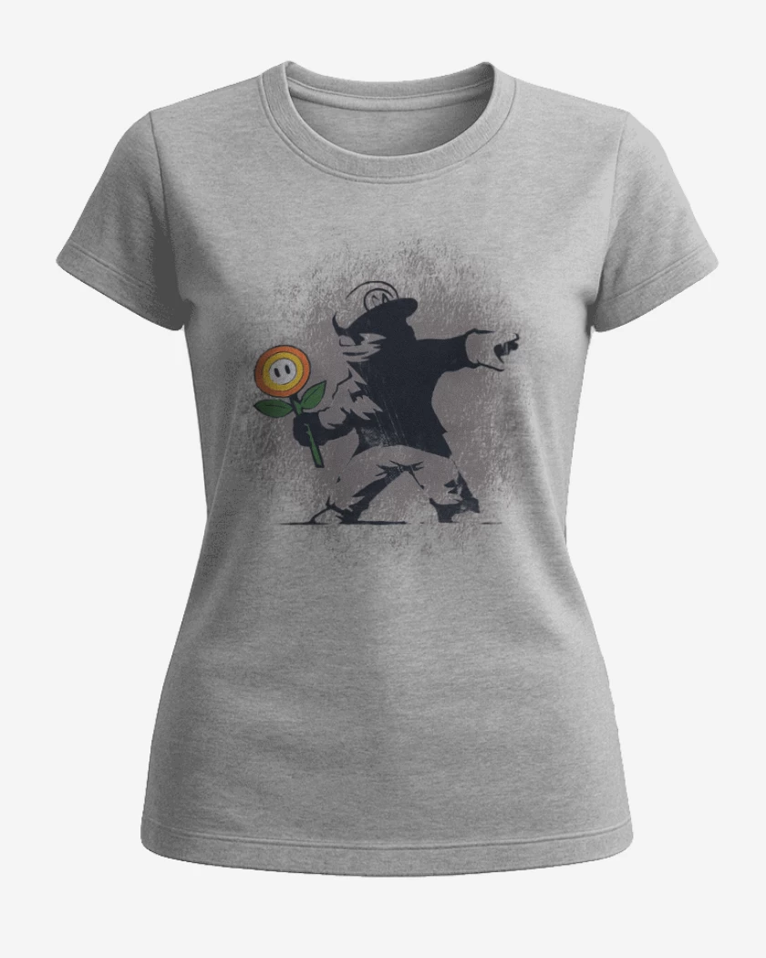 Polera de Mujer Gris Melange de encapubigote
