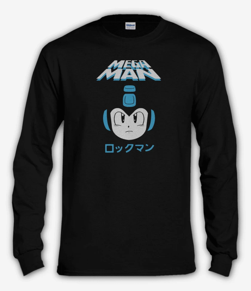 Polera manga larga Negro de Megaman 4 