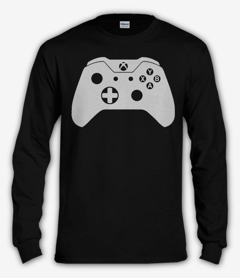 Polera manga larga Negro de Joystick xbox one