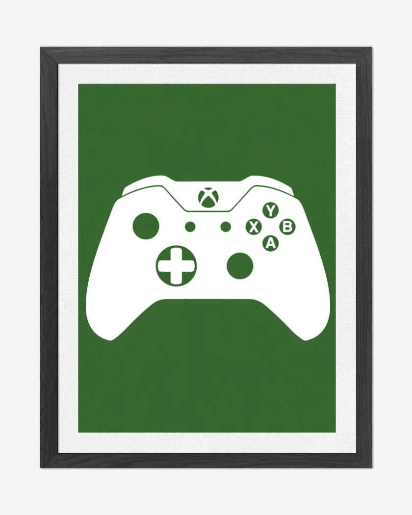 Cuadro decorativo Verde jade de Joystick xbox one