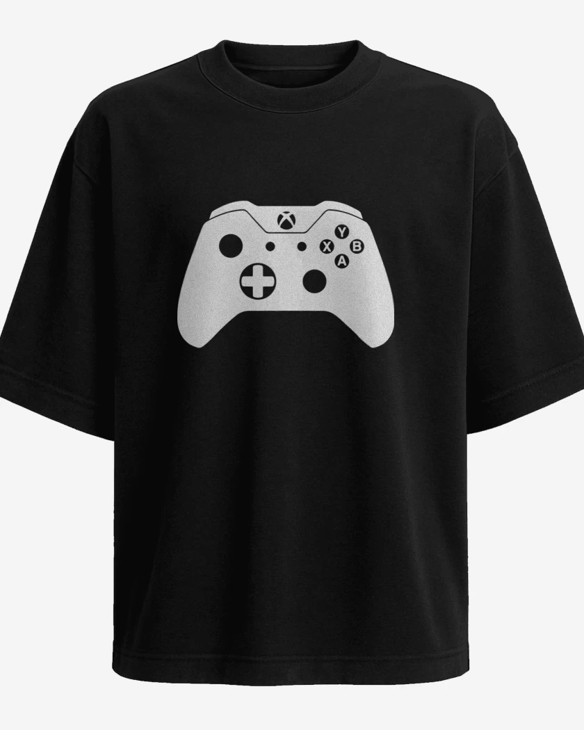 Polera Oversize Negro de Joystick xbox one