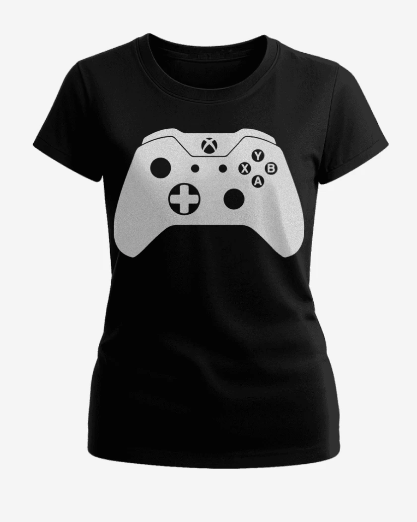 Polera de Mujer Negro de Joystick xbox one