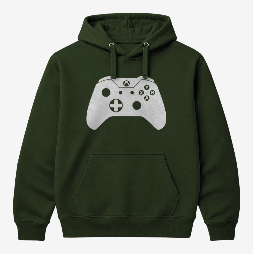 Polerón Canguro Verde Bosque de Joystick xbox one