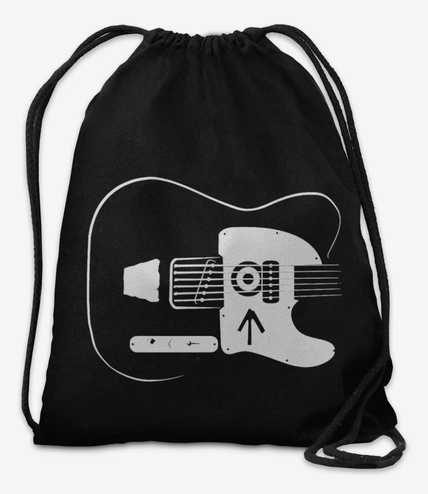 Mochila Negro de Guitar Grunge 