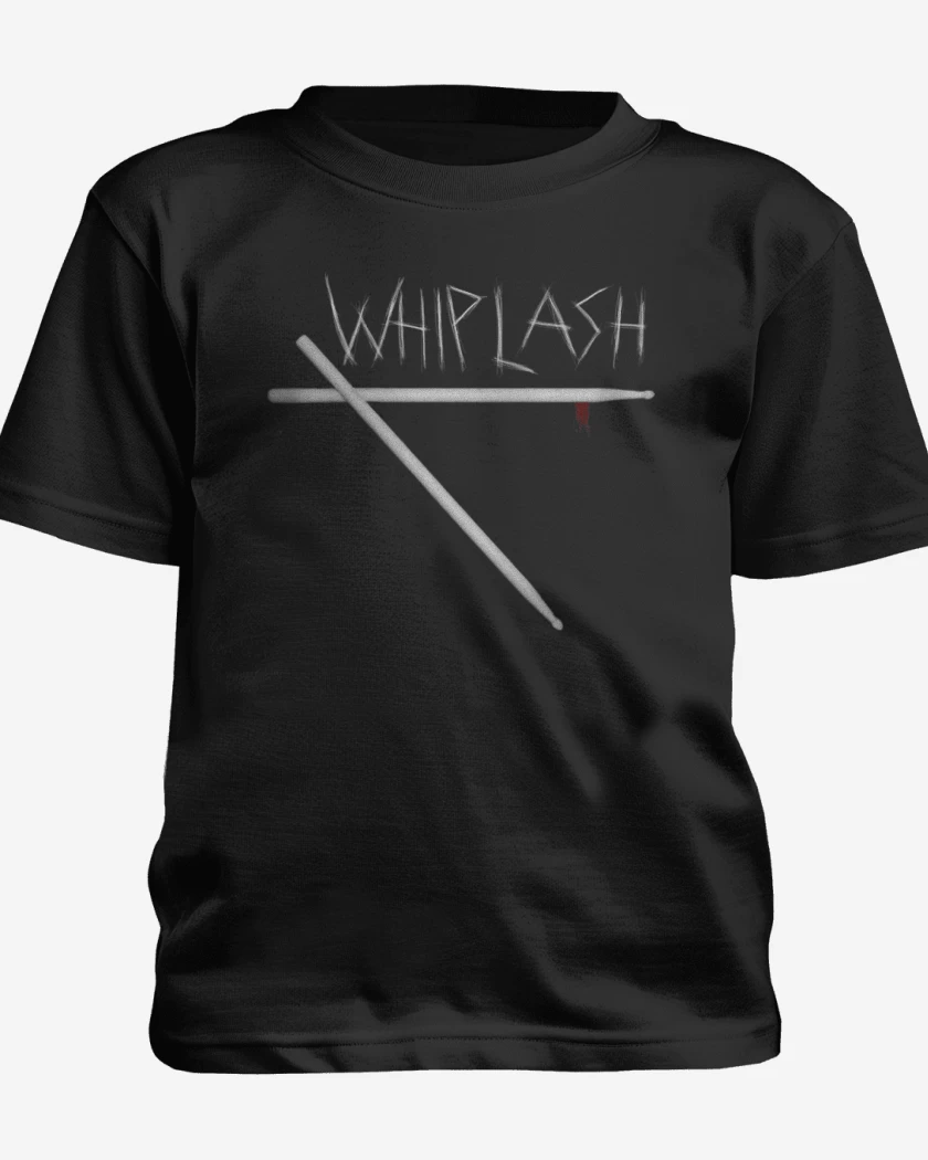 Polera de niño Negro de Whiplash Baquetas