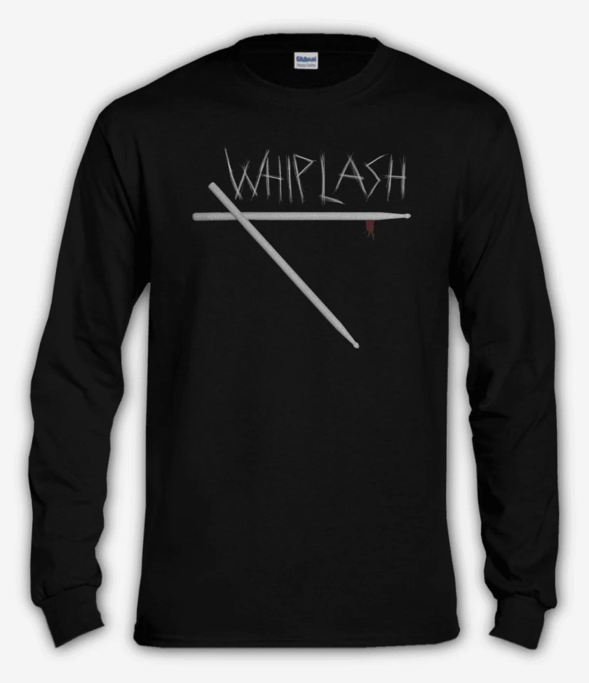 Polera manga larga Negro de Whiplash Baquetas