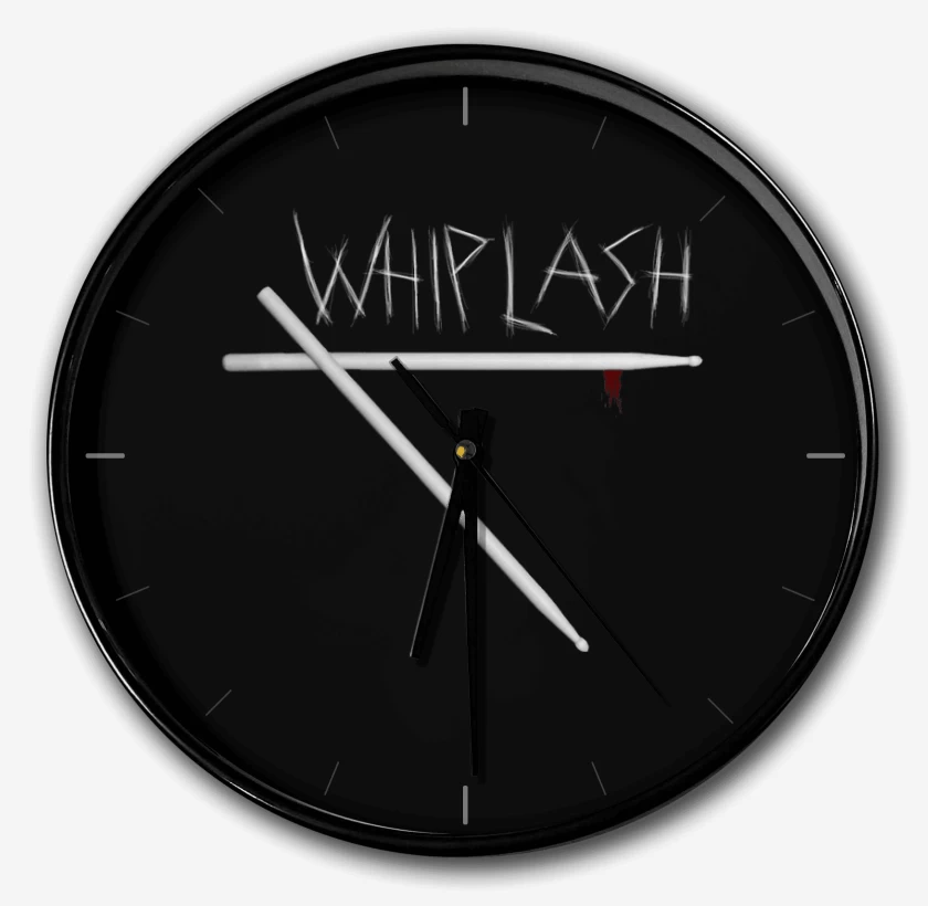 Reloj Negro de Whiplash Baquetas