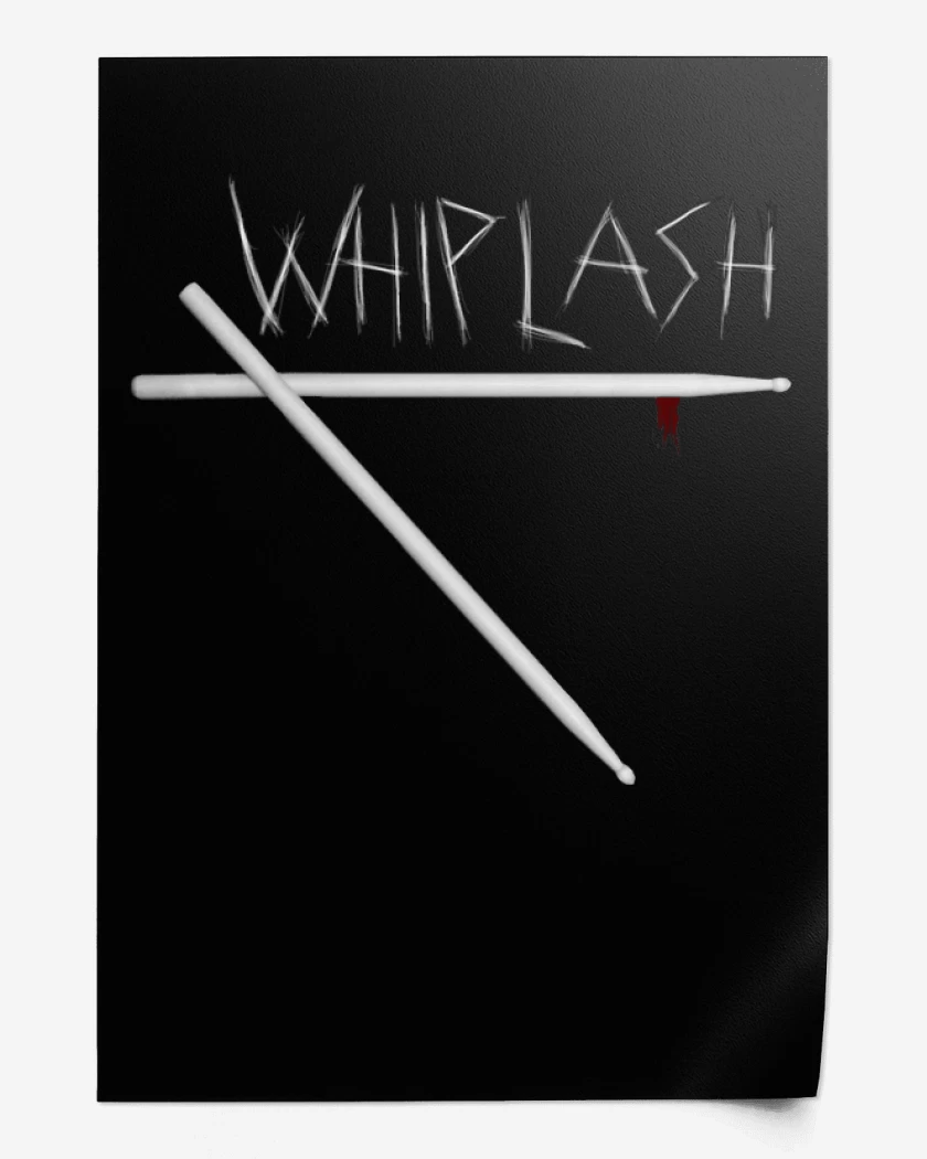 Print Negro de Whiplash Baquetas