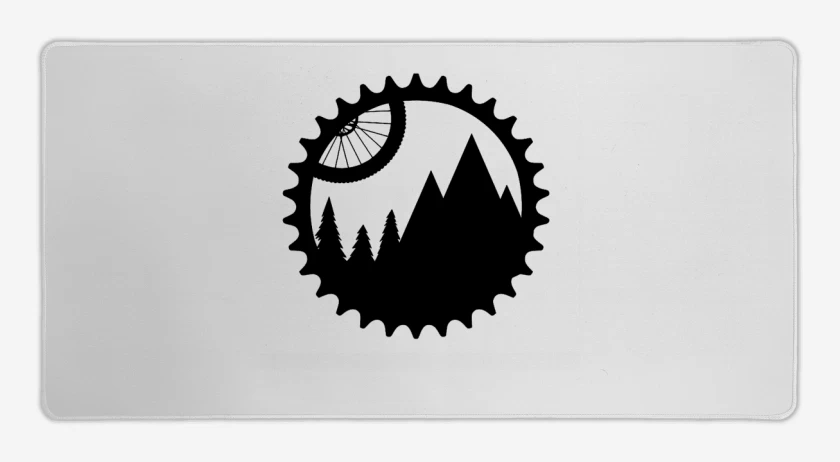 Mouse pad Gamer Blanco de Bike montain