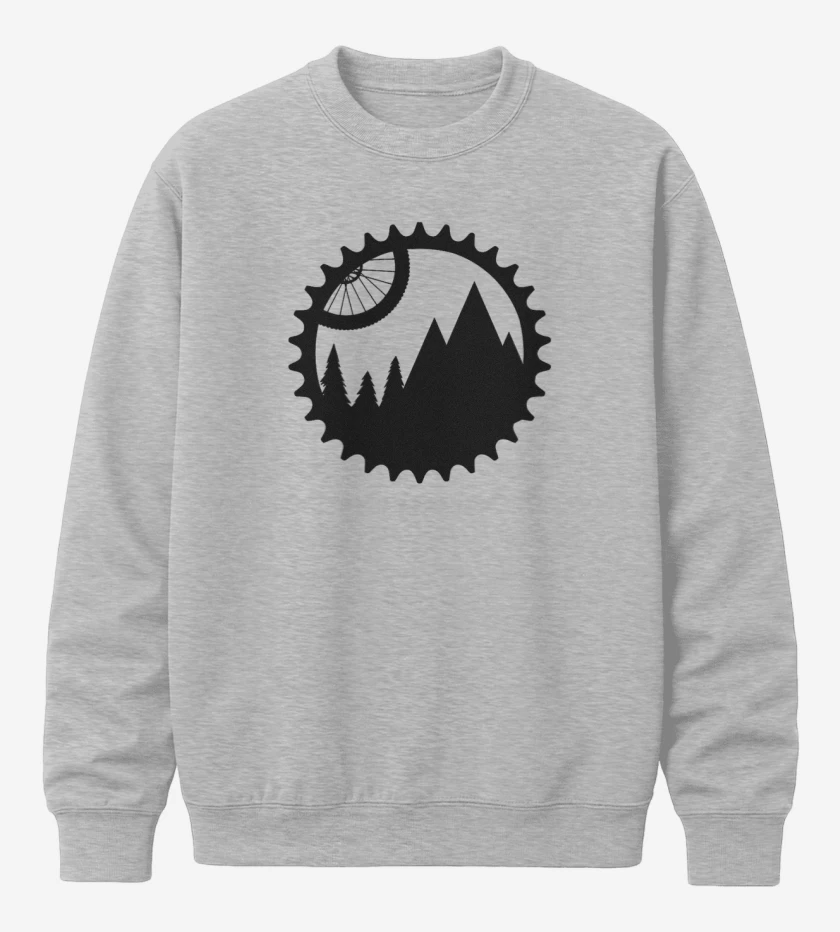 Poleron polo Gris Melange de Bike montain