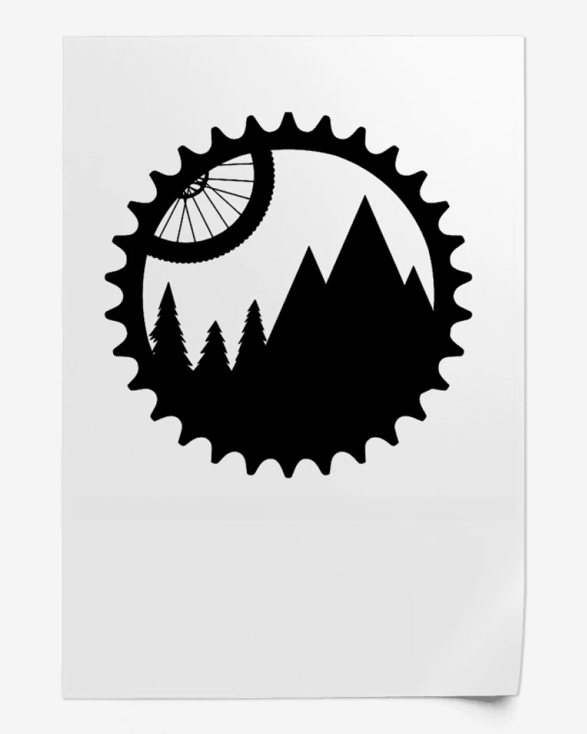 Print Bike montain