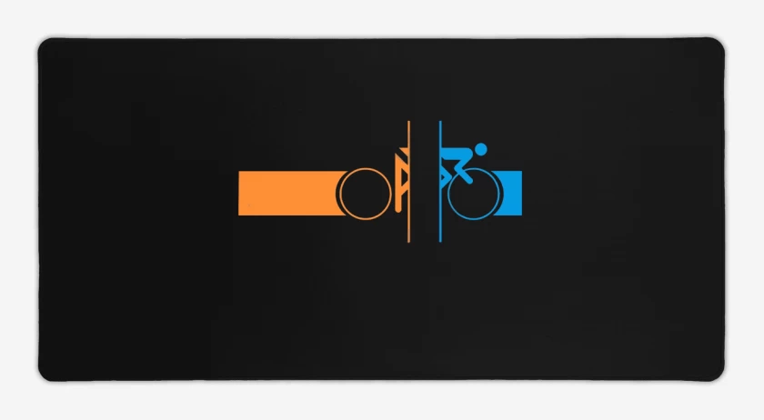 Mouse pad Gamer Negro de Bike portal 