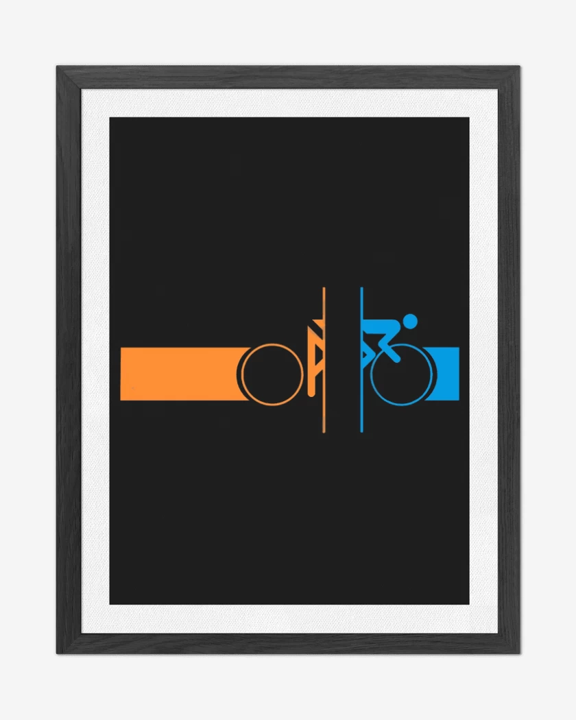 Cuadro decorativo Negro de Bike portal 