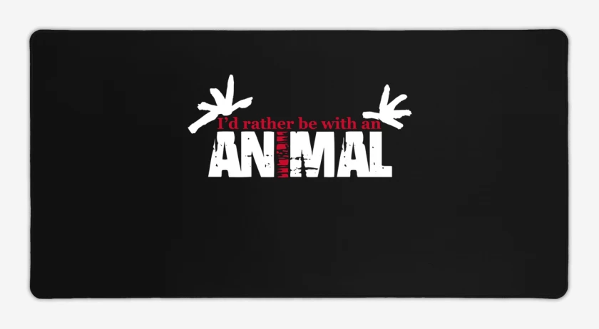 Mouse pad Gamer Negro de Animal PJ 