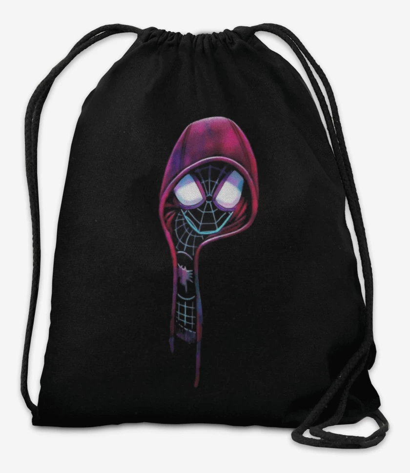 Mochila Negro de Spider Capucha 