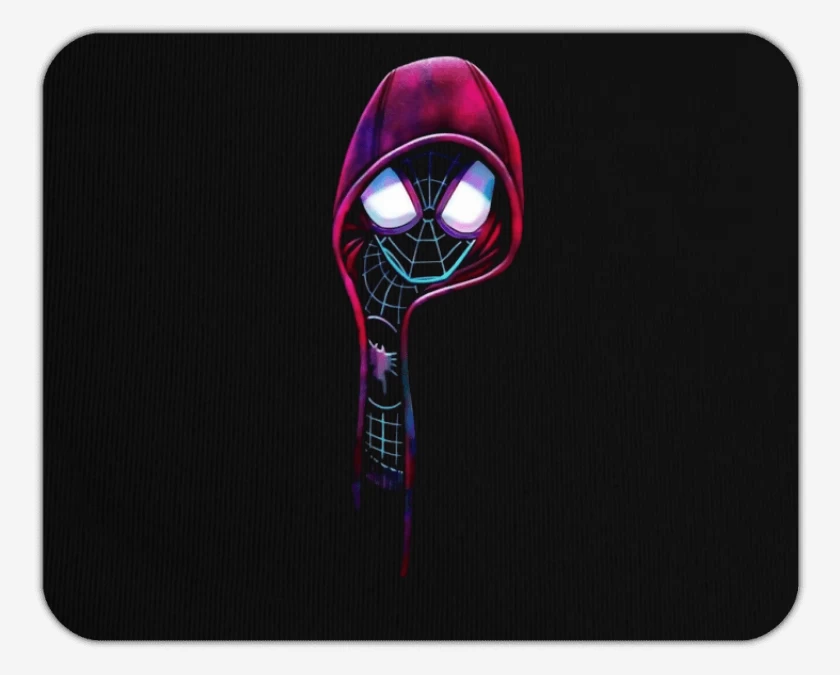Mousepad Negro de Spider Capucha 