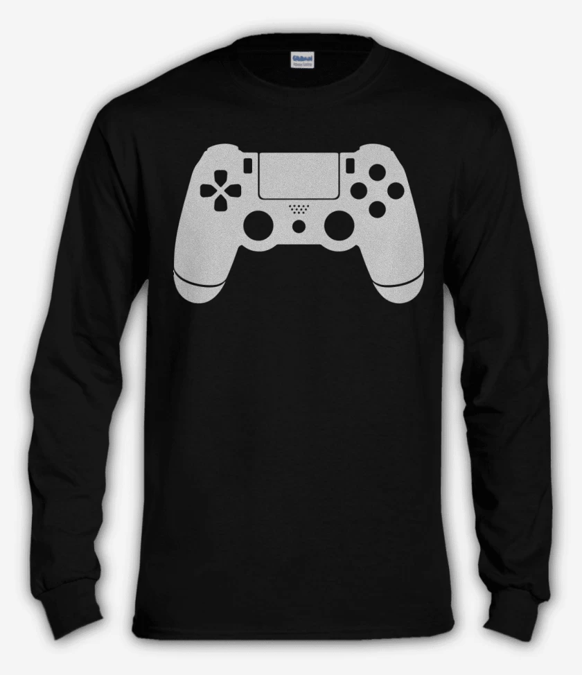Polera manga larga Negro de Joystick PS4