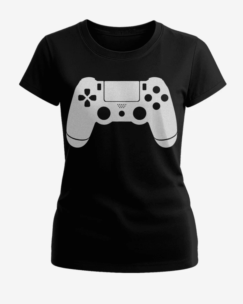 Polera de Mujer Negro de Joystick PS4