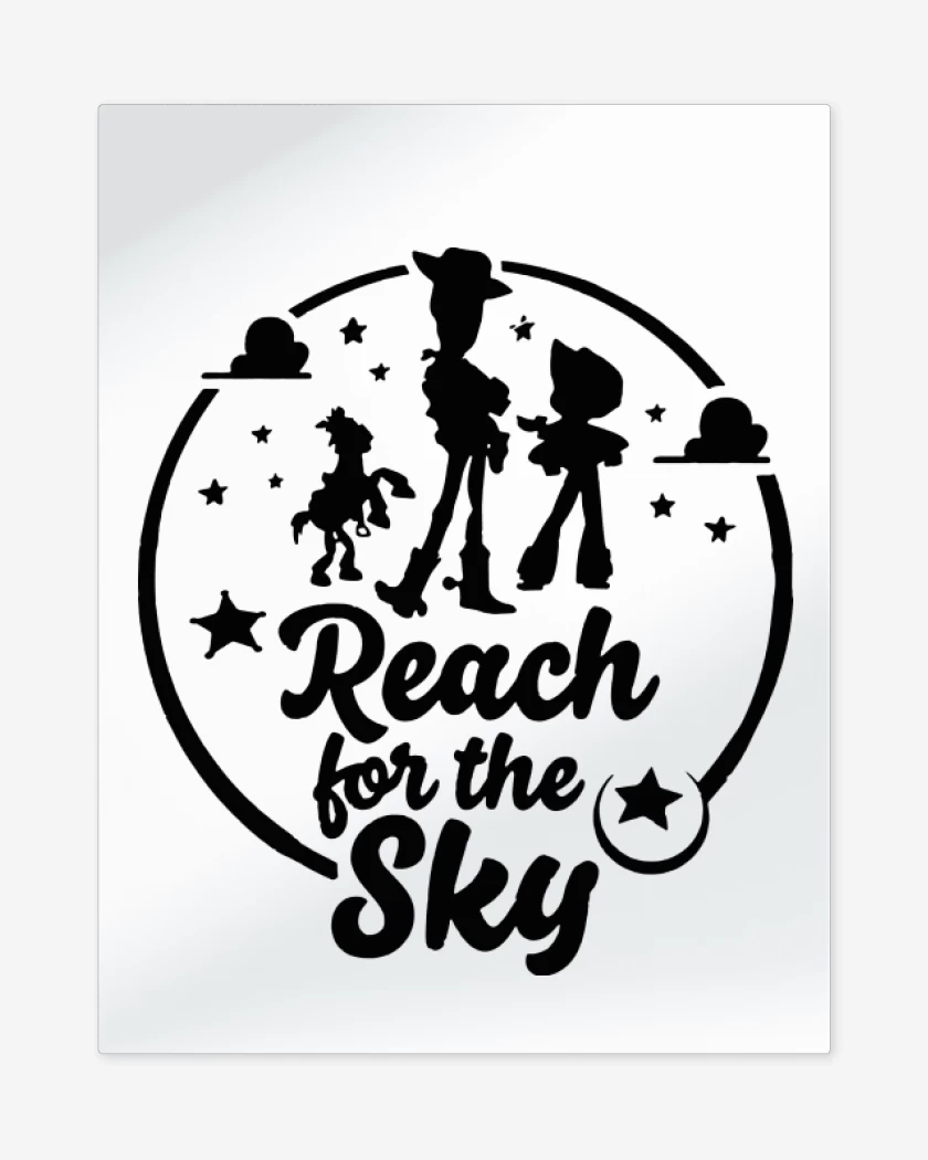 Print metalico Blanco de Toy Story 1