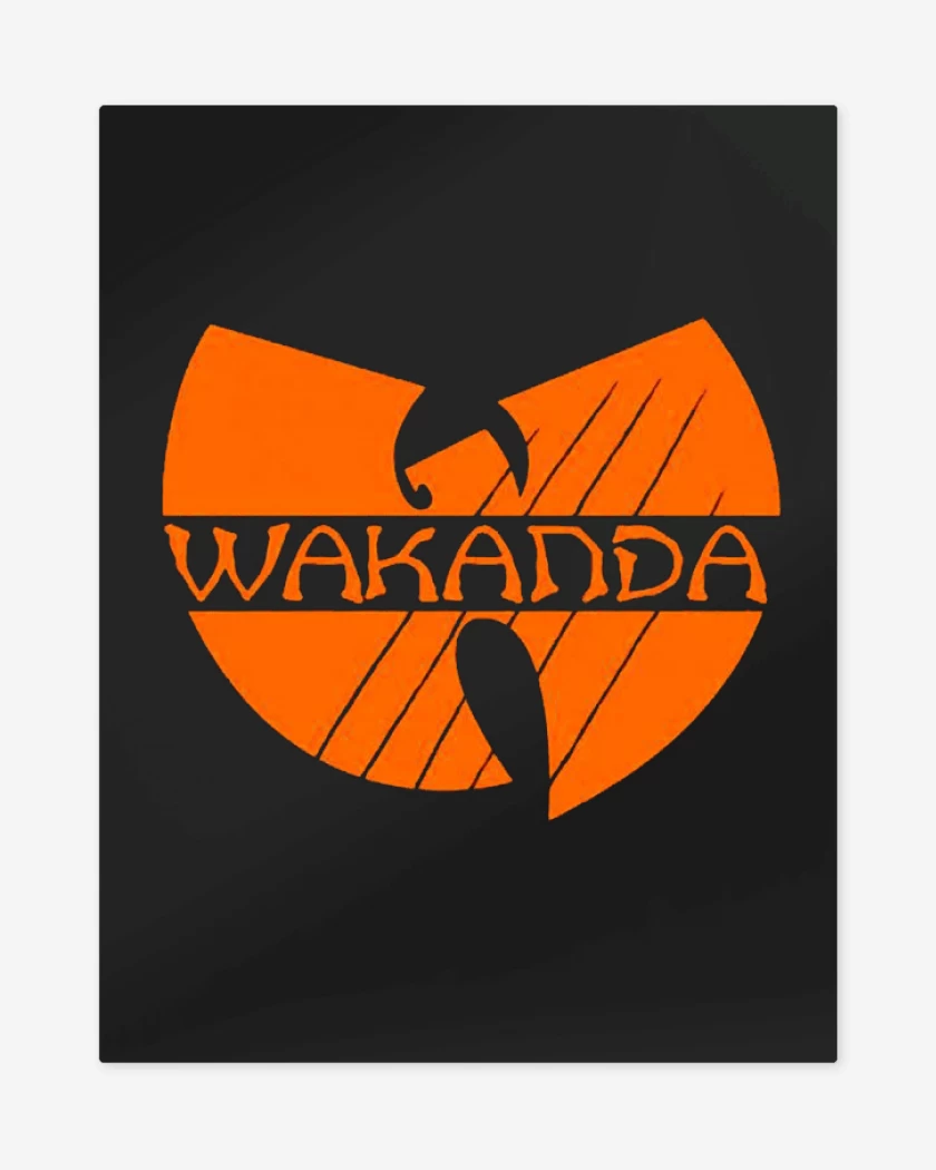 Print metalico Negro de Waka-waka