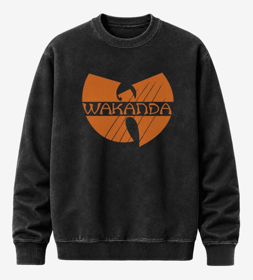 Poleron Polo Acid Wash Negro de Waka-waka