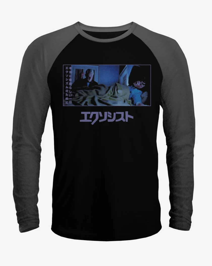 Polera Raglan Negro / Negro Heather de Kawaisorcist