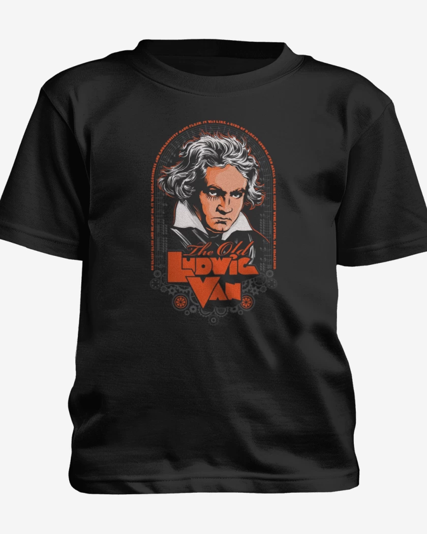 Polera de niño Negro de El viejo ludwig van...