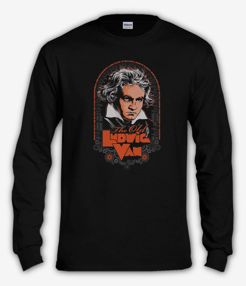 Polera manga larga Negro de El viejo ludwig van...