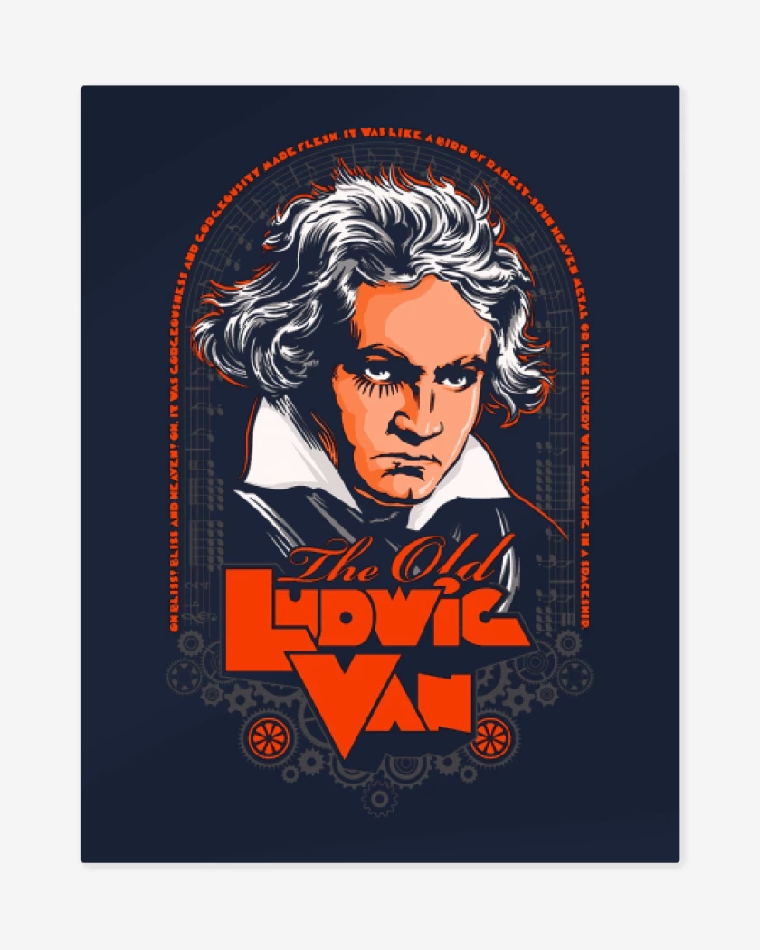 Print metalico El viejo ludwig van...