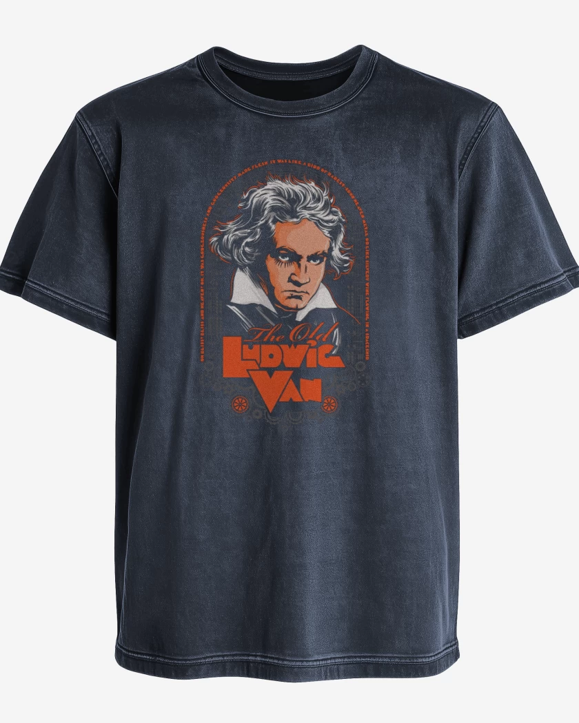 Polera desgastada El viejo ludwig van...