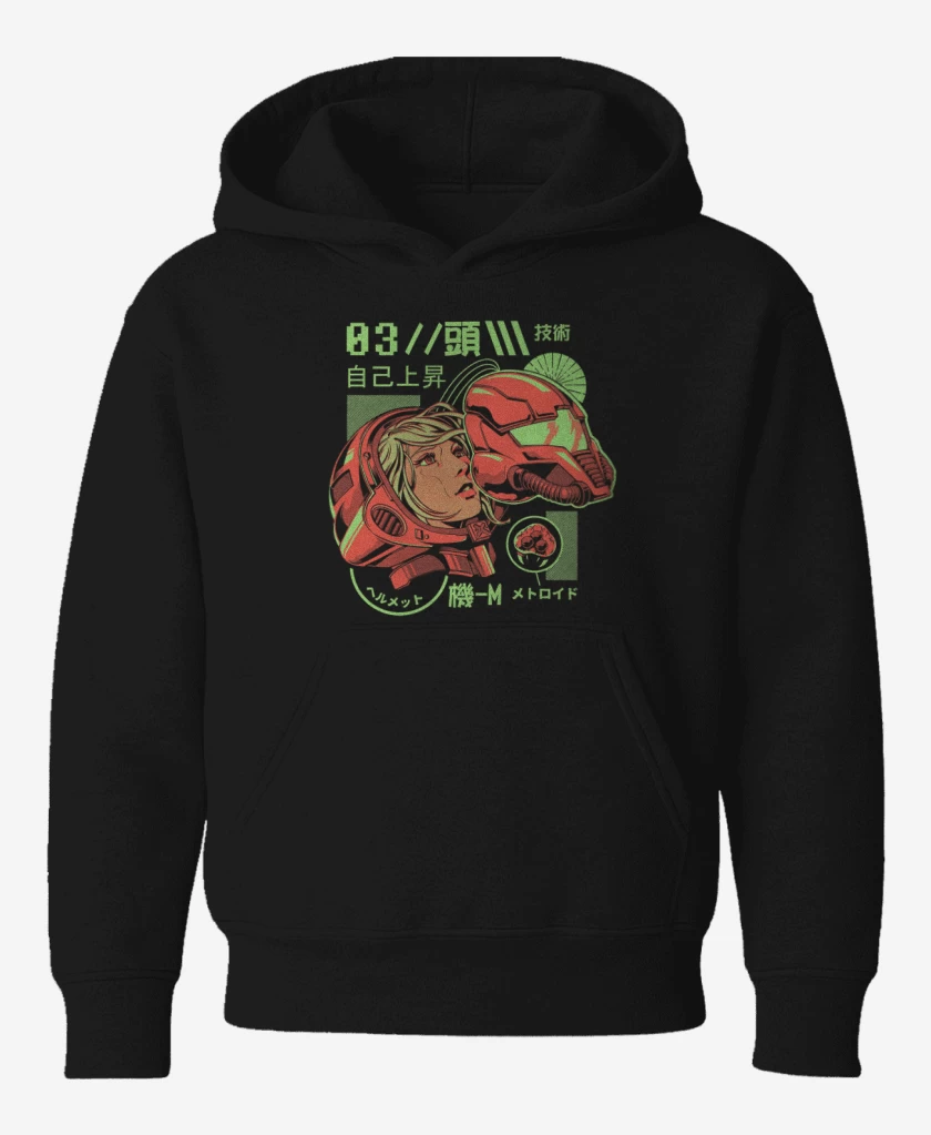 Poleron de niño Negro de La samus 2
