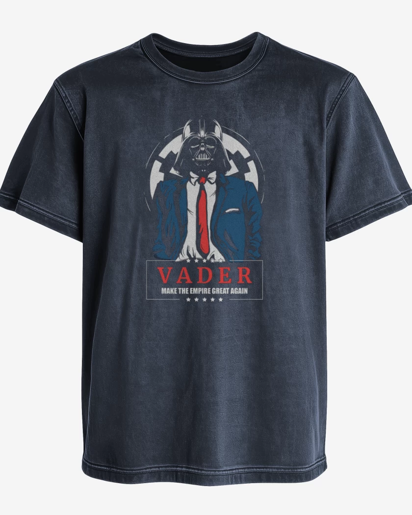 Polera desgastada Azul Marino de Vader 2
