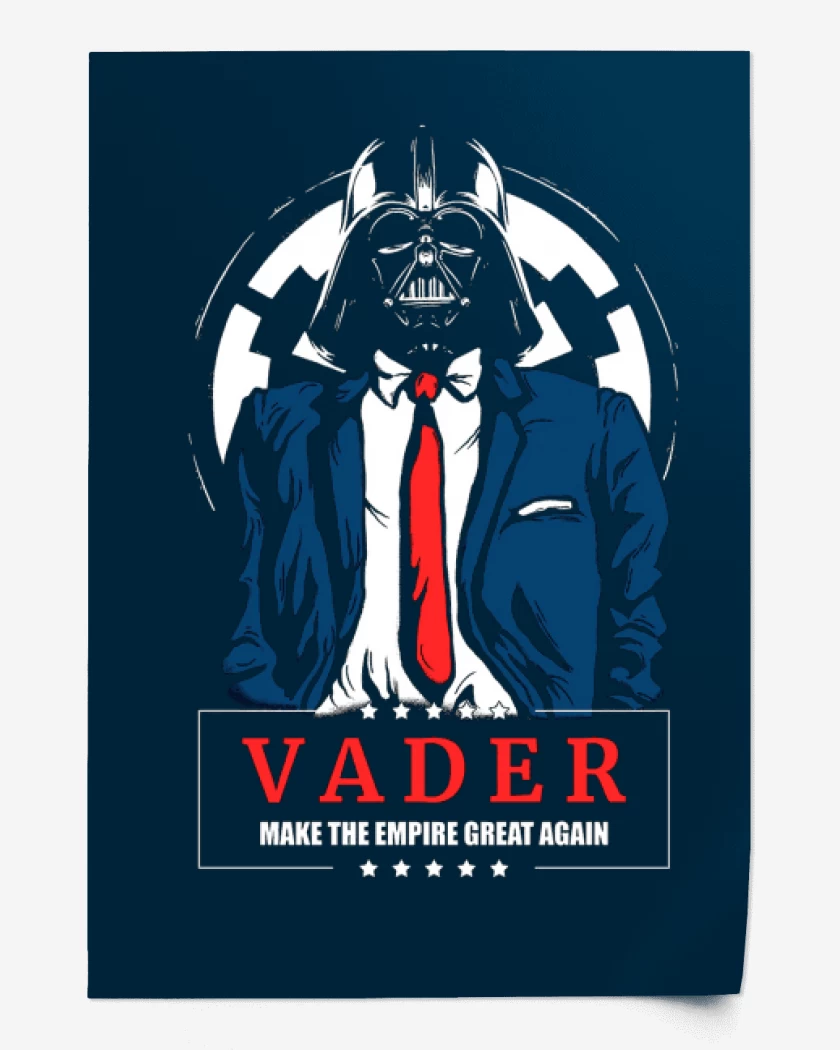 Print Azul Marino de Vader 2