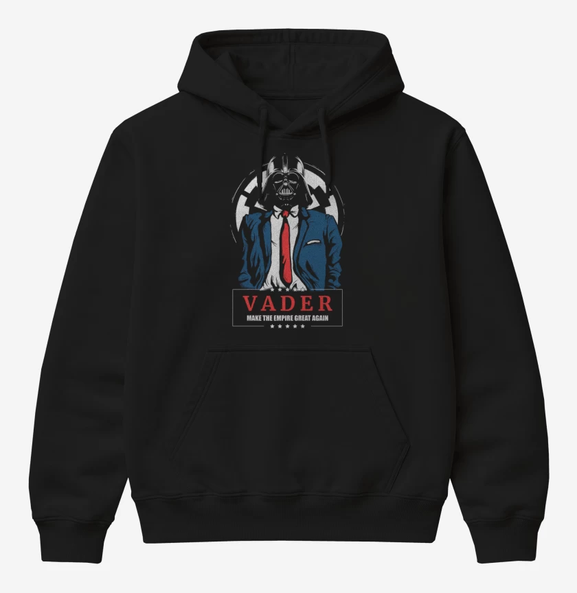 Poleron Canguro básico Negro de Vader 2