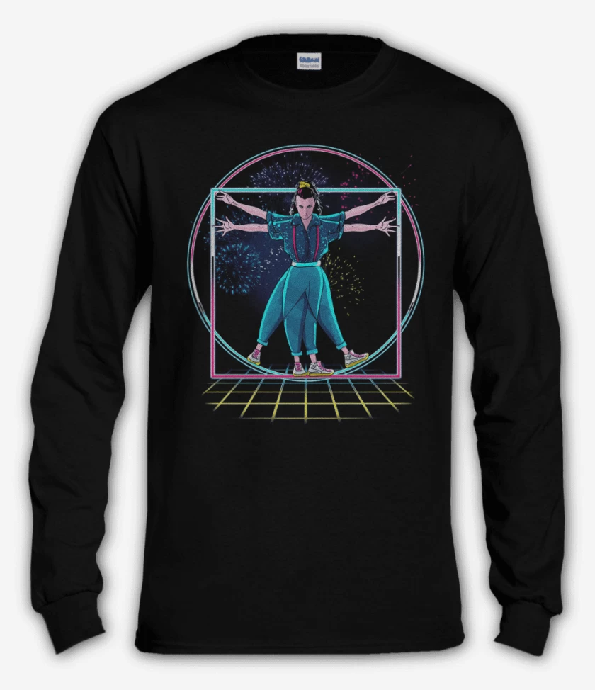 Polera manga larga Negro de Ce