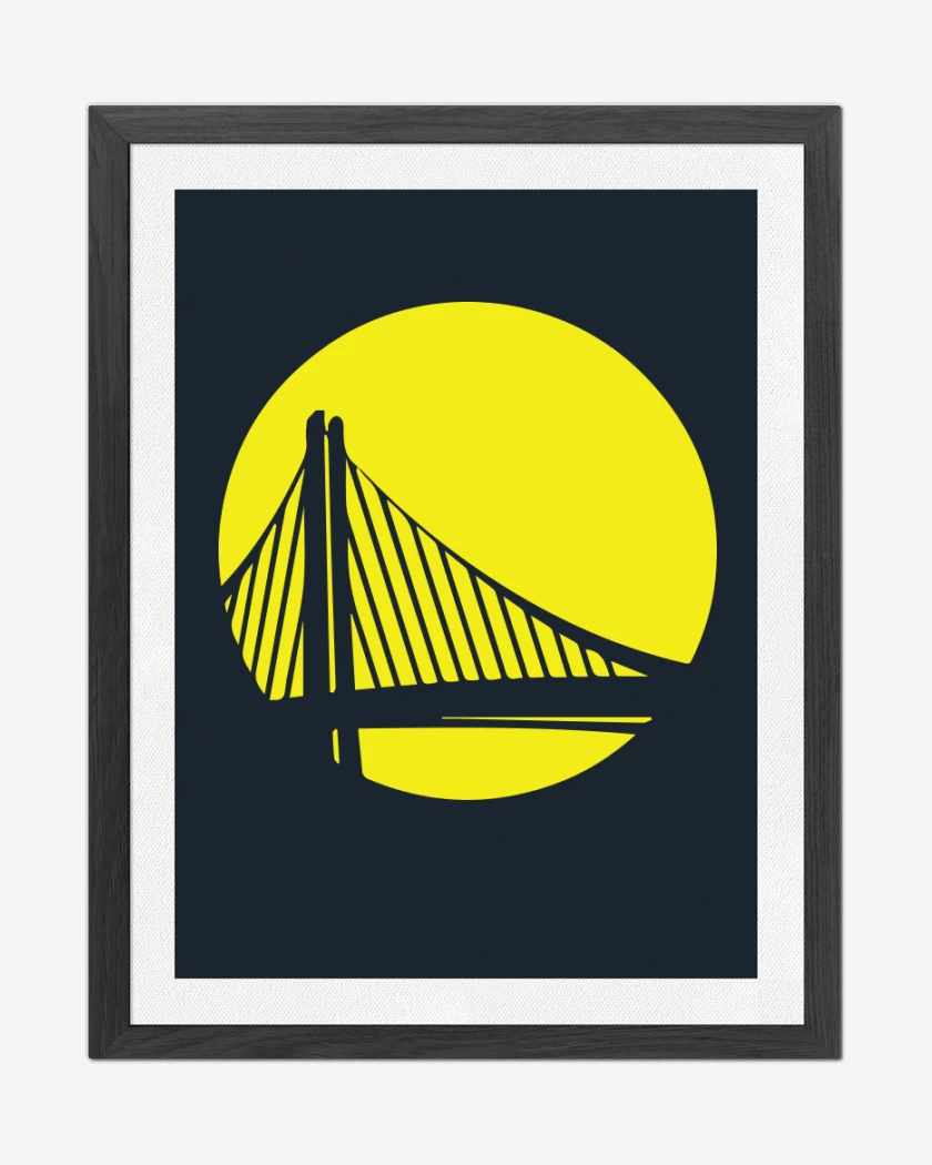 Cuadro decorativo Azul Marino de Golden state