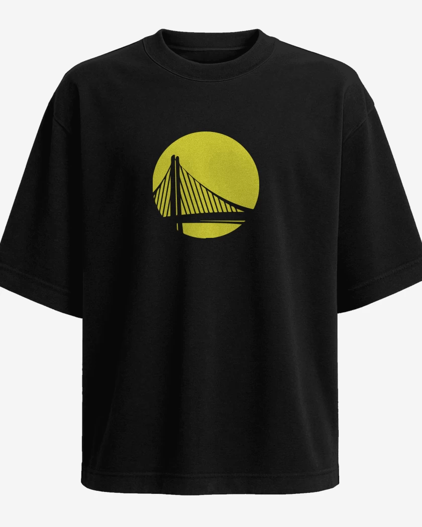 Polera Oversize Negro de Golden state