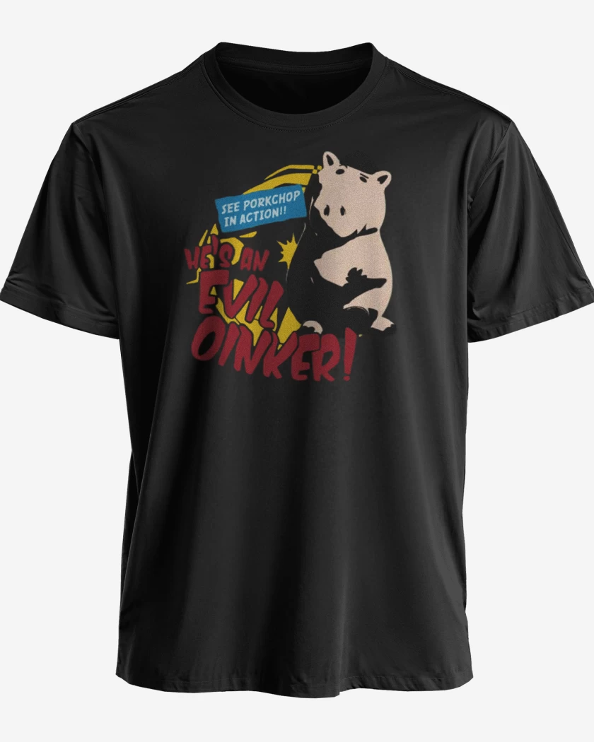 Polera premium Negro de Malvado doctor tocino