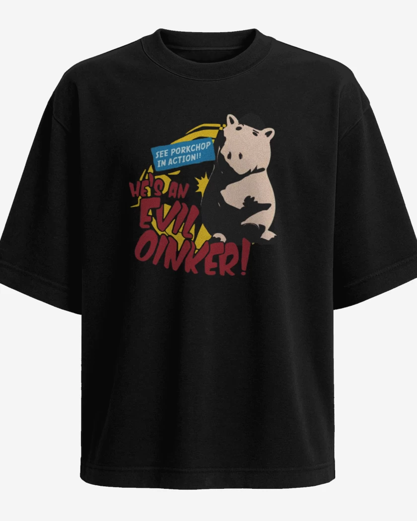 Polera Oversize Malvado doctor tocino