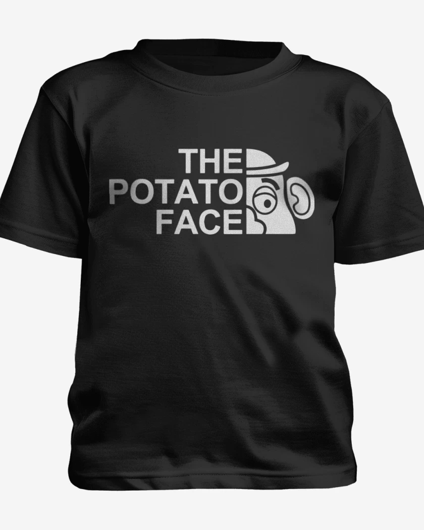 Polera de niño Negro de The Potato Face