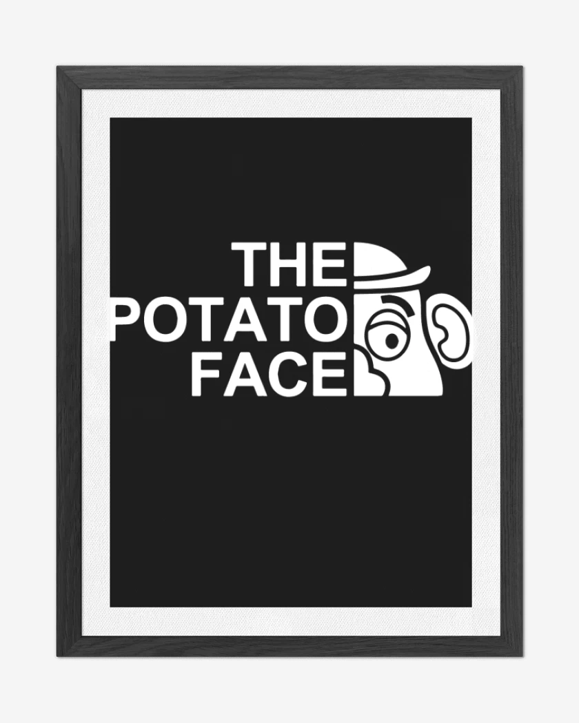 Cuadro decorativo Negro de The Potato Face
