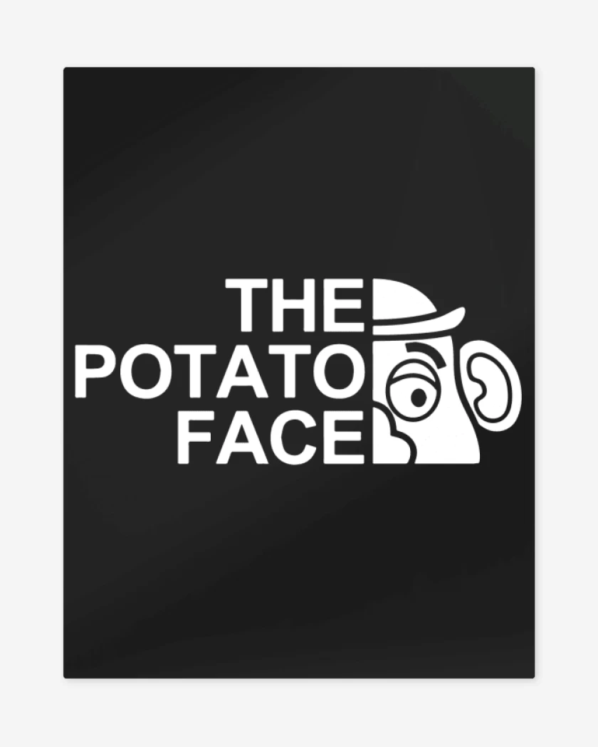 Print metalico Negro de The Potato Face