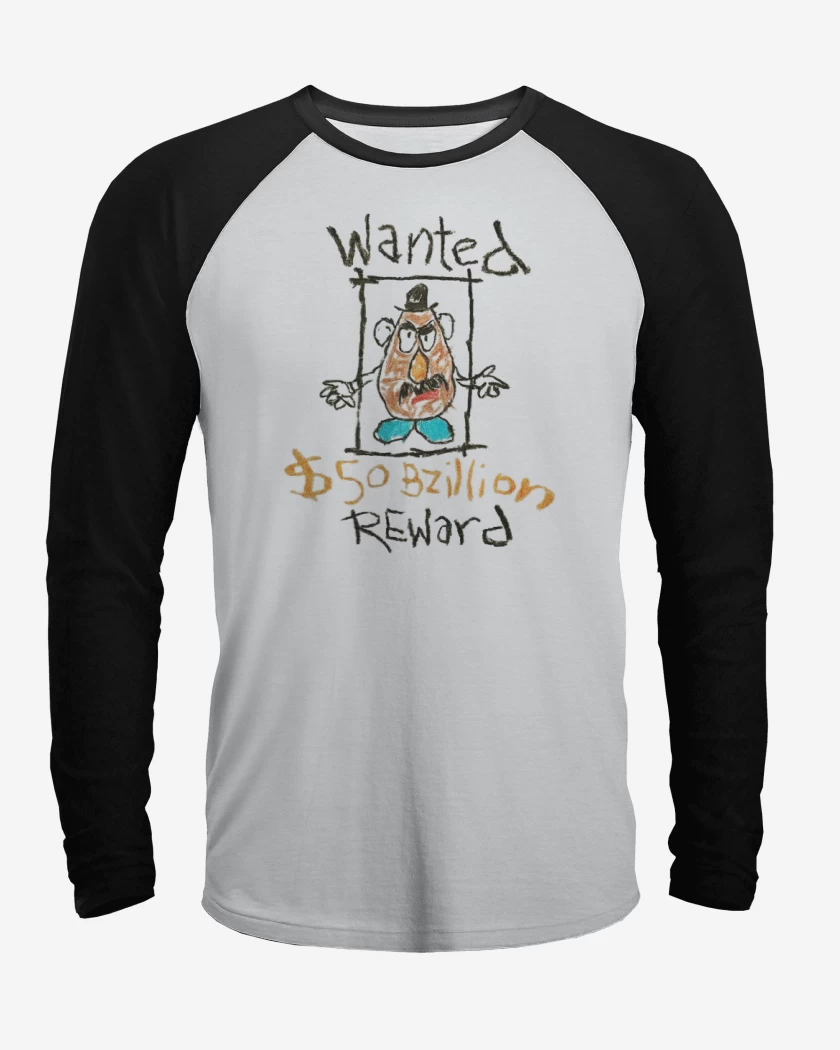 Polera Raglan Sr cara de papa recompensa