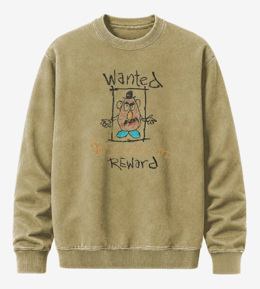 Poleron Polo Acid Wash Beige de Sr cara de papa recompensa