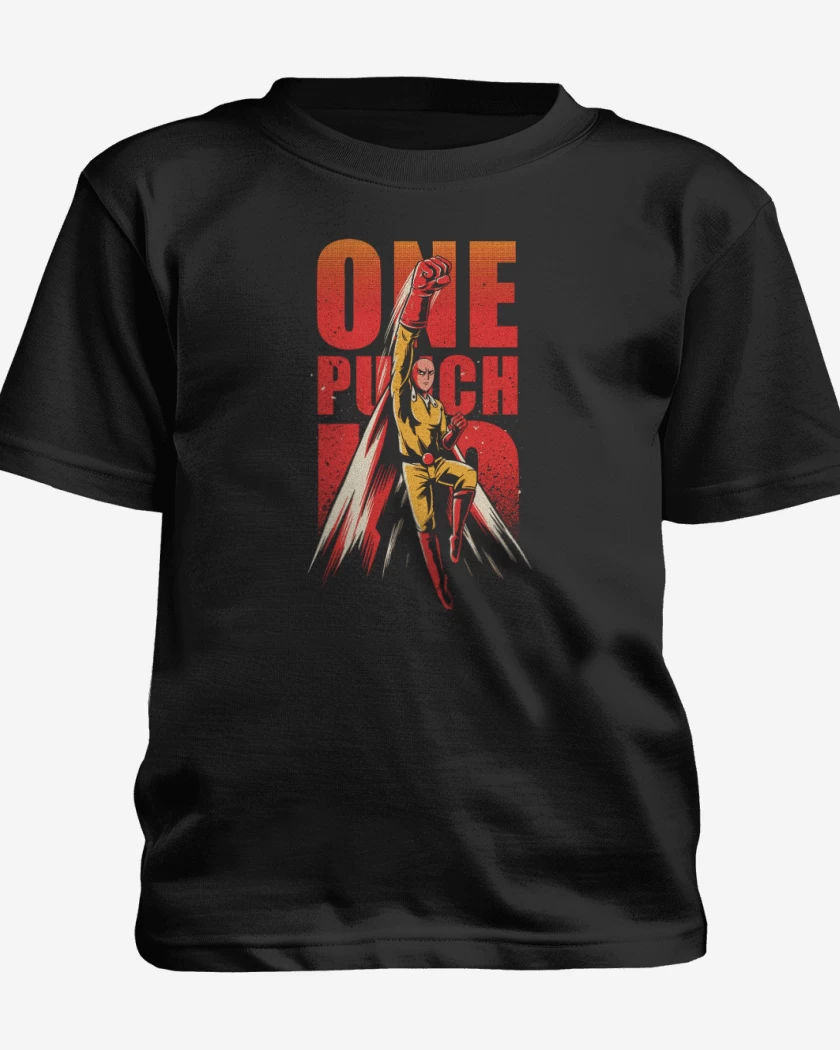 Polera de niño Negro de One punch man