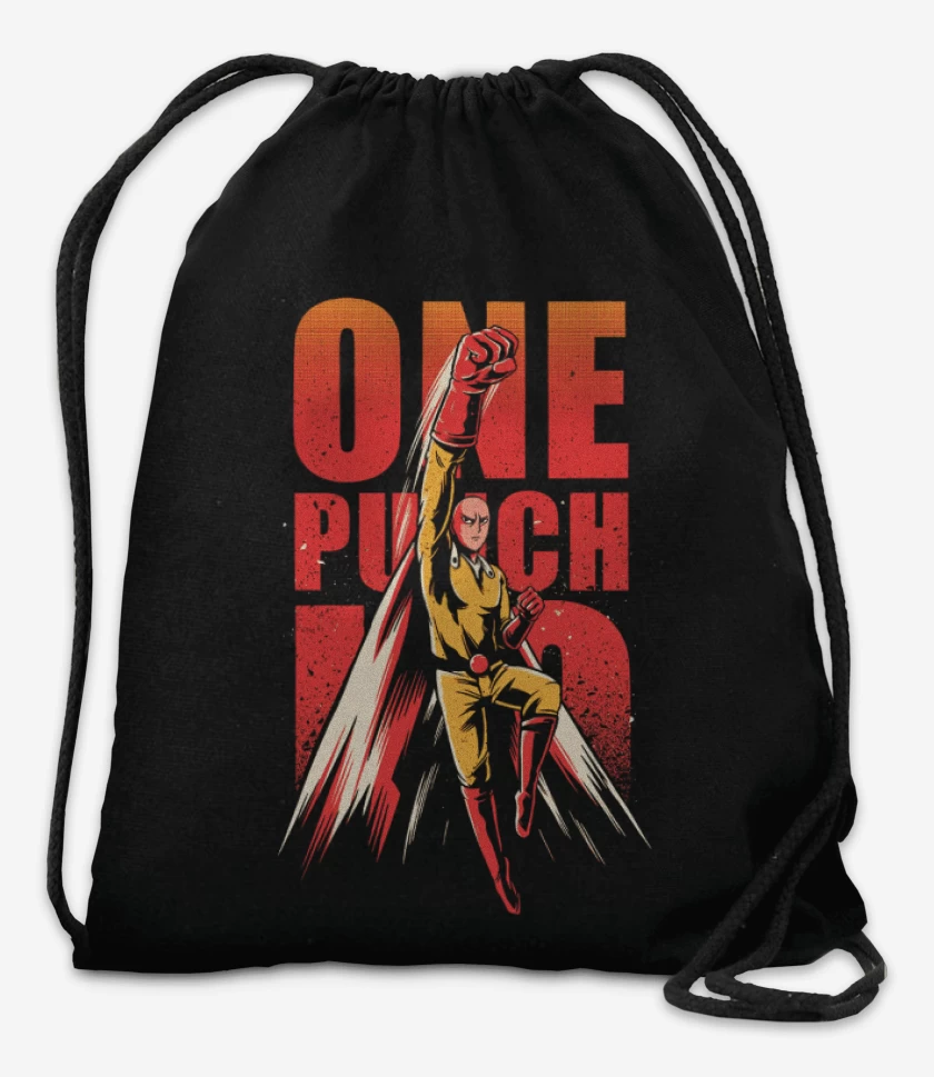 Mochila Negro de One punch man